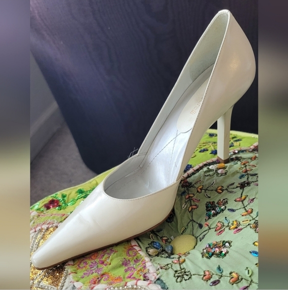 Paolo Corelli Pointed Toe Leather Pump Sz 8.5 - Picture 2 of 6